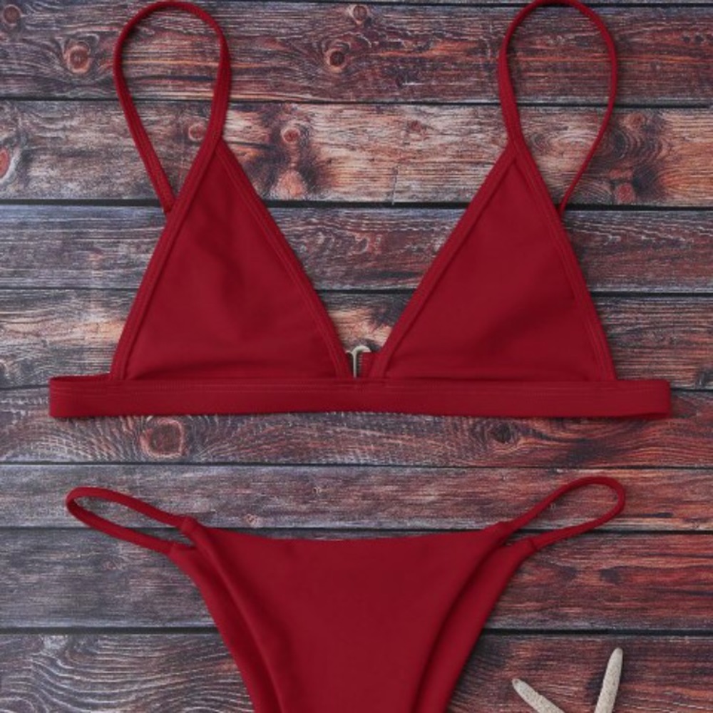 Zaful Red Bikini